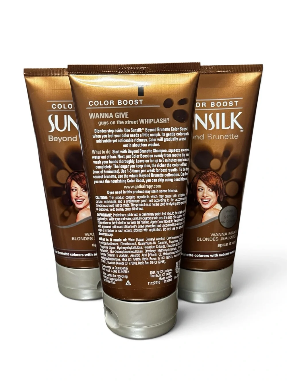 (3) Sunsilk Color Boost Beyond Brunette For Colorers With Auburn Tones NEW 6oz